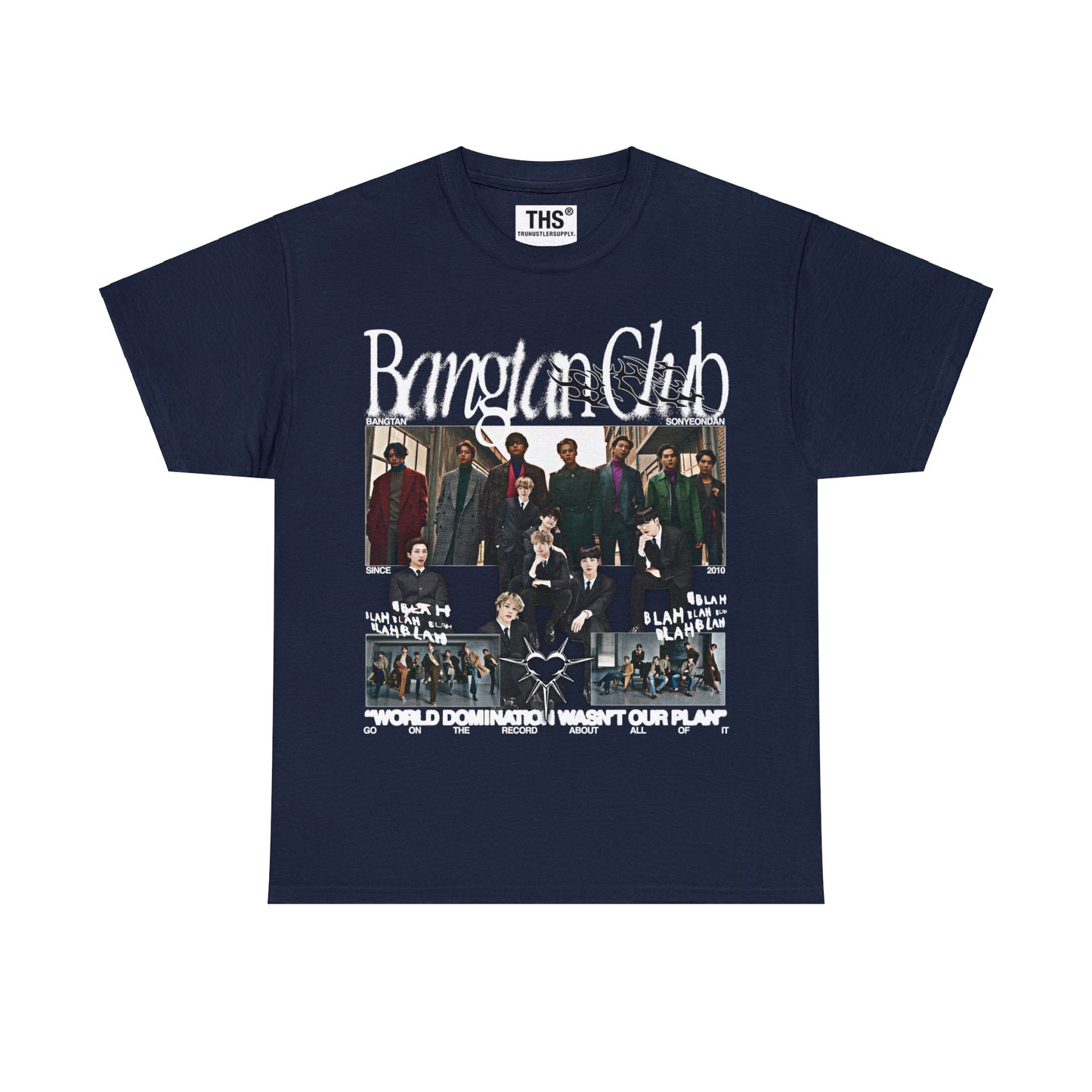 Bangtan Club BTS Y2K Graphic T Shirt Front Print
