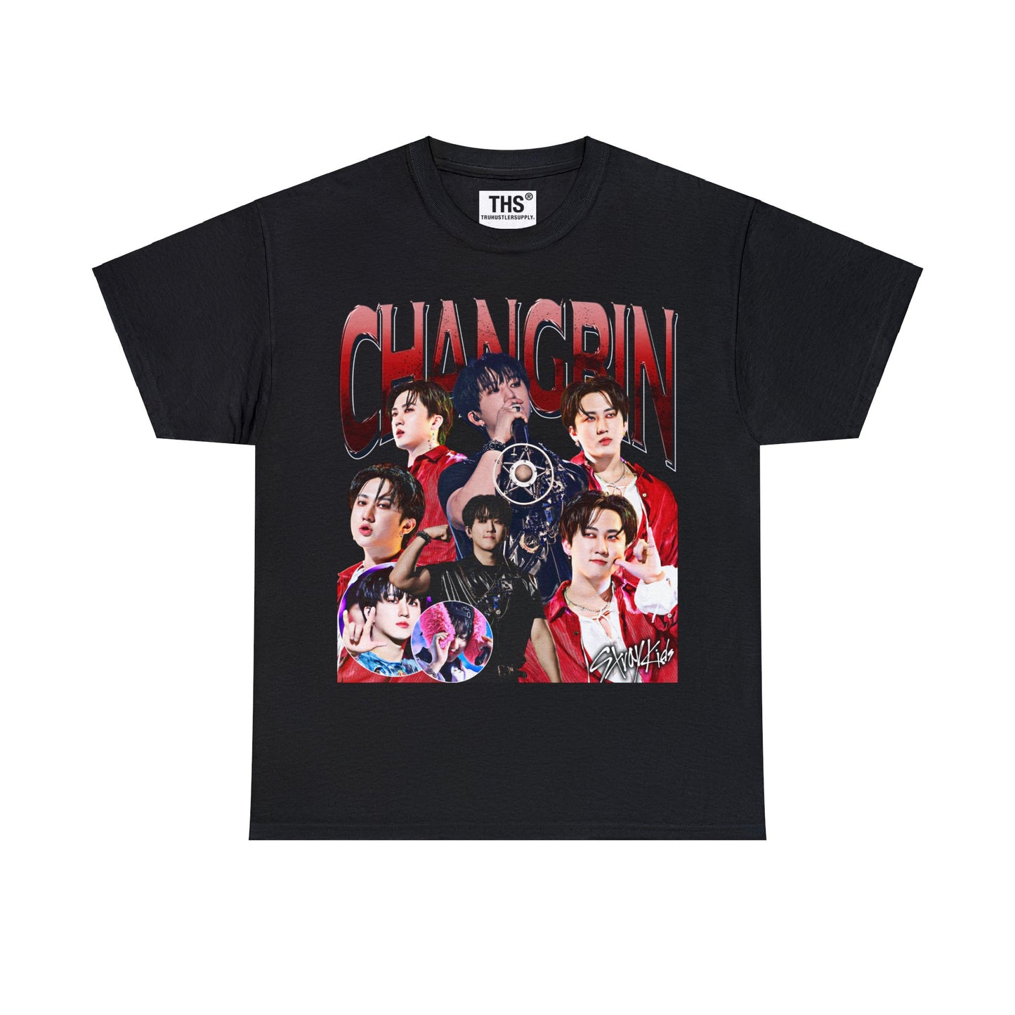 Changbin SKZ Bootleg Graphic T Shirt