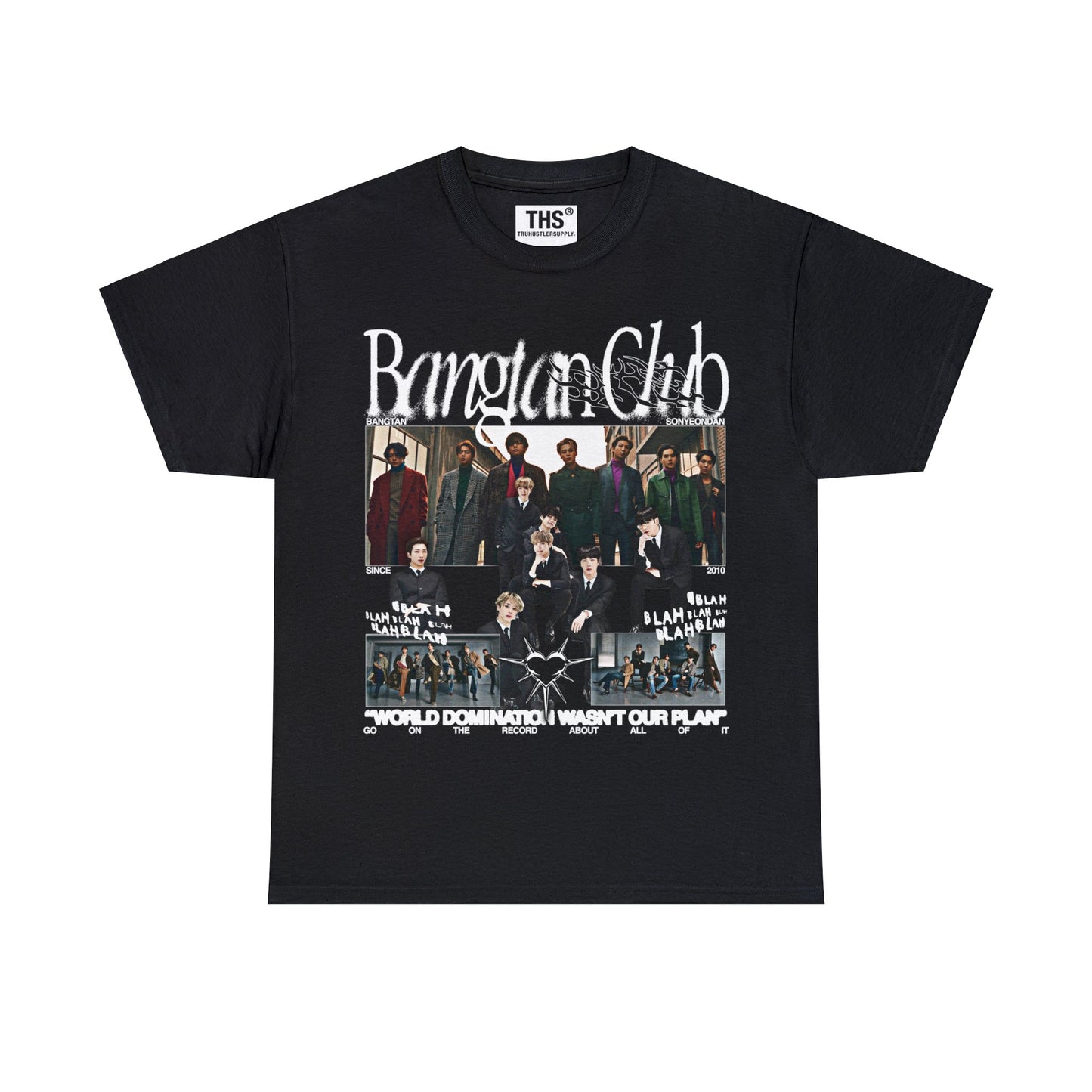 Bangtan Club BTS Y2K Graphic T Shirt Front Print