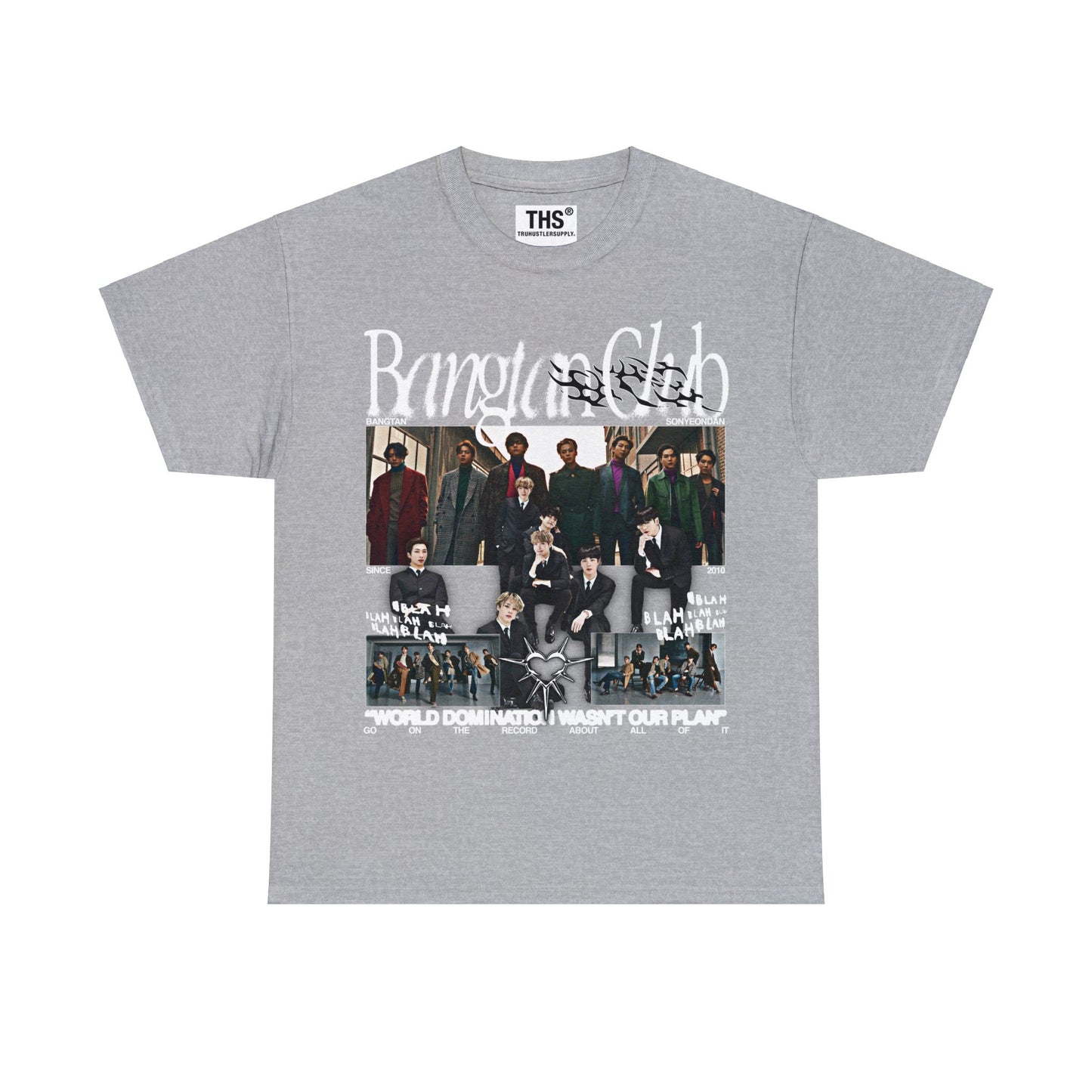 Bangtan Club BTS Y2K Graphic T Shirt Front Print