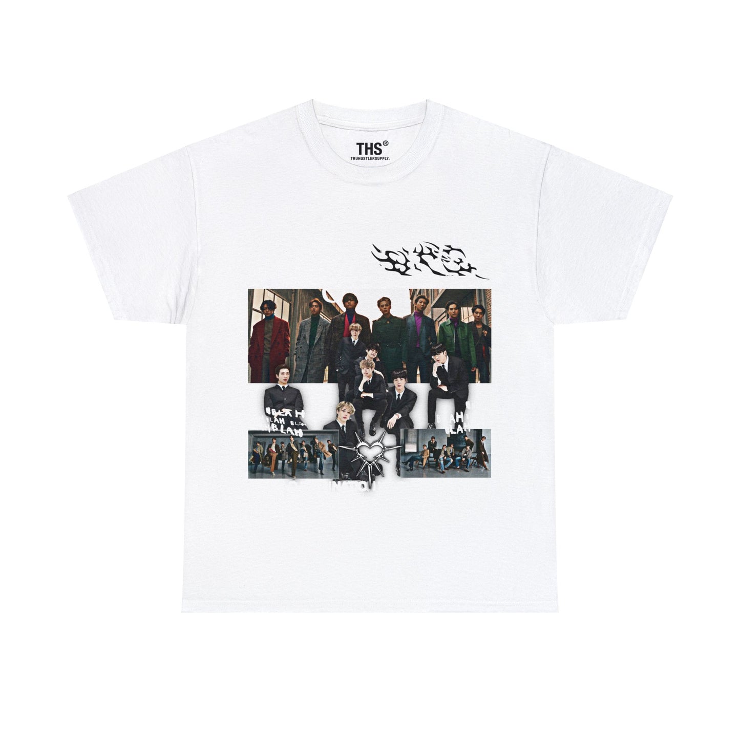 Bangtan Club BTS Y2K Graphic T Shirt Front Print