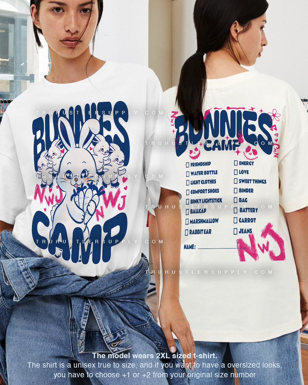 Vintage NewJeans Bunnies Rabbit T-shirt