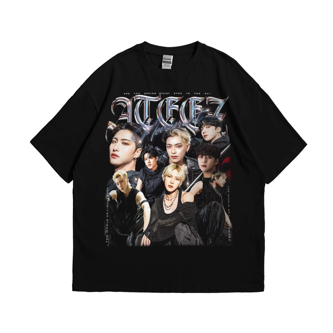 Vintage Ateez The World EP.1: Movement Graphic 90s Tshirt