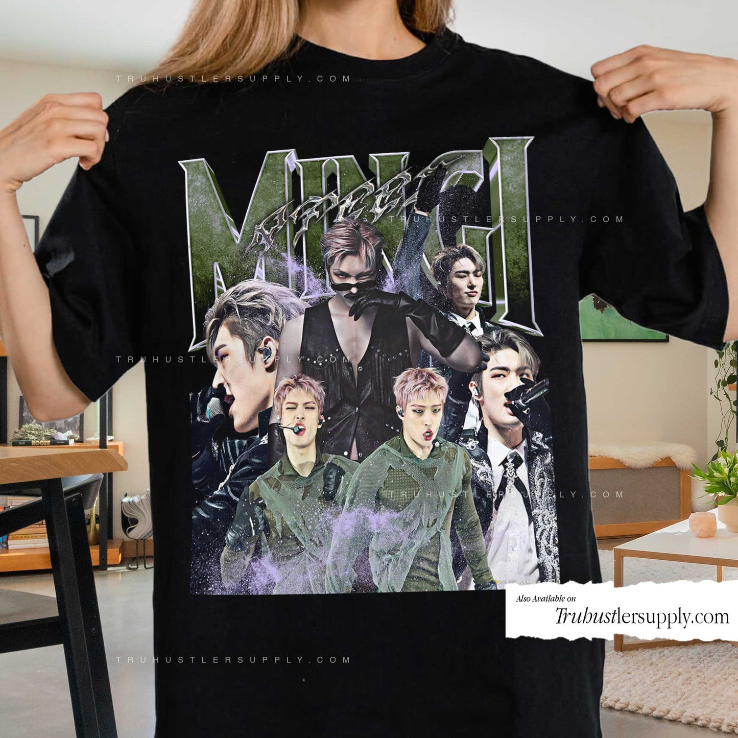 Mingi Ateez Bootleg Graphic T-Shirt