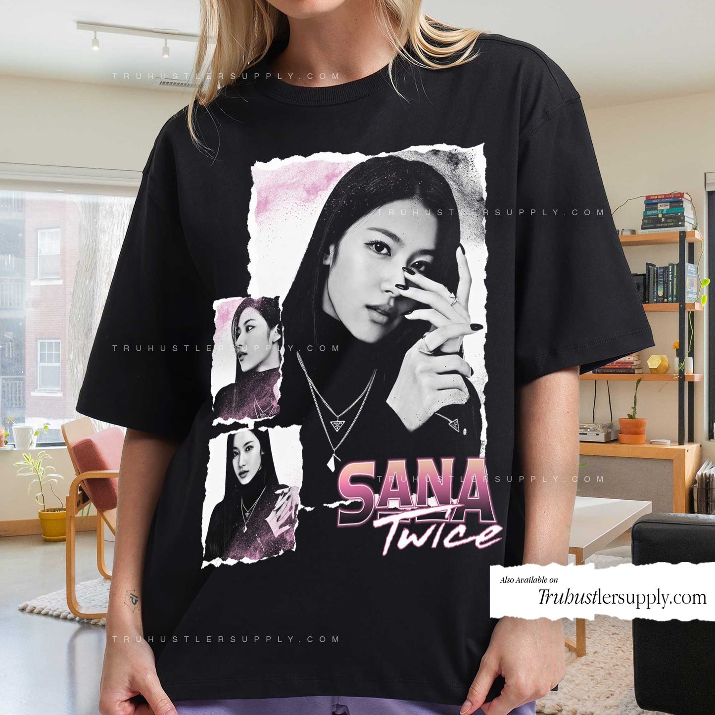 Sana Twice Bootleg Graphic T Shirt