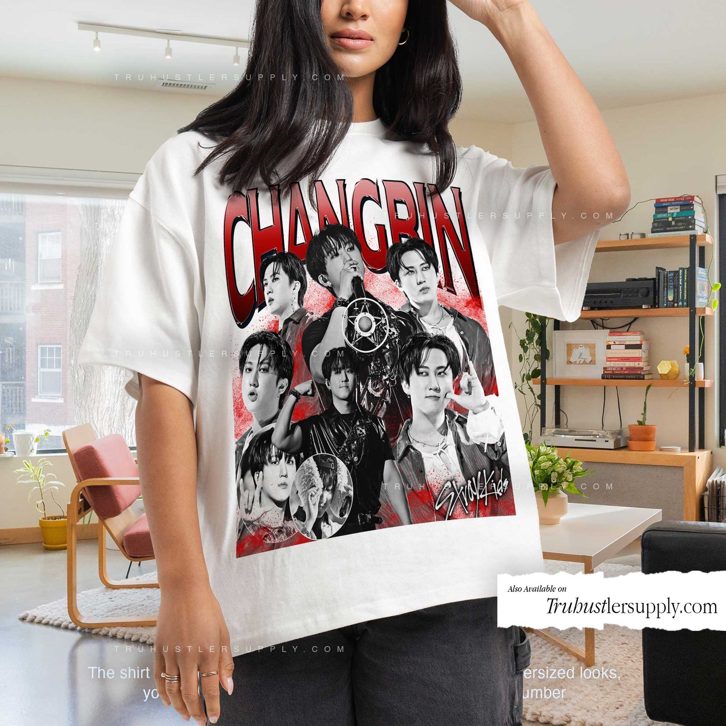 Changbin SKZ Bootleg Graphic T Shirt