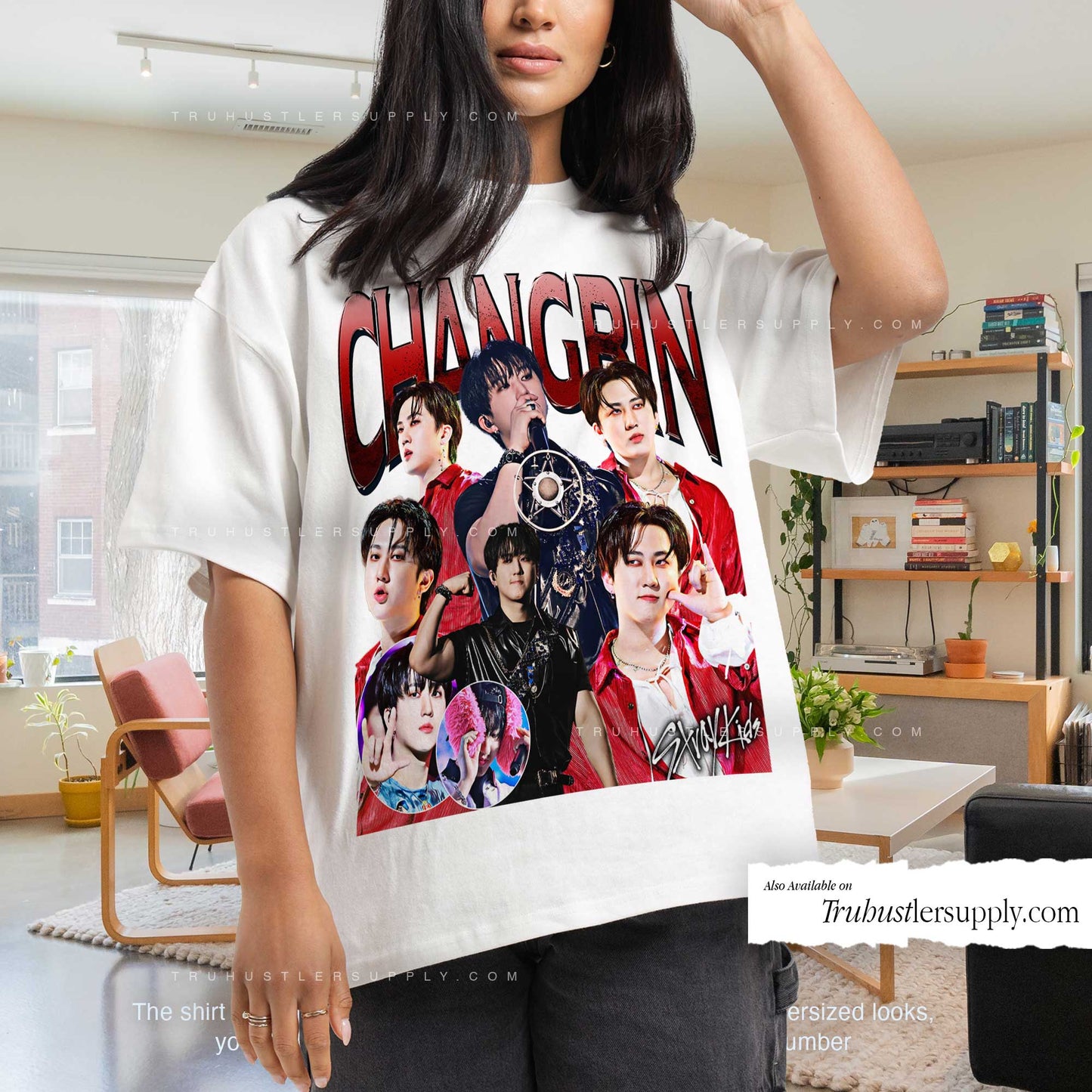 Changbin SKZ Bootleg Graphic T Shirt