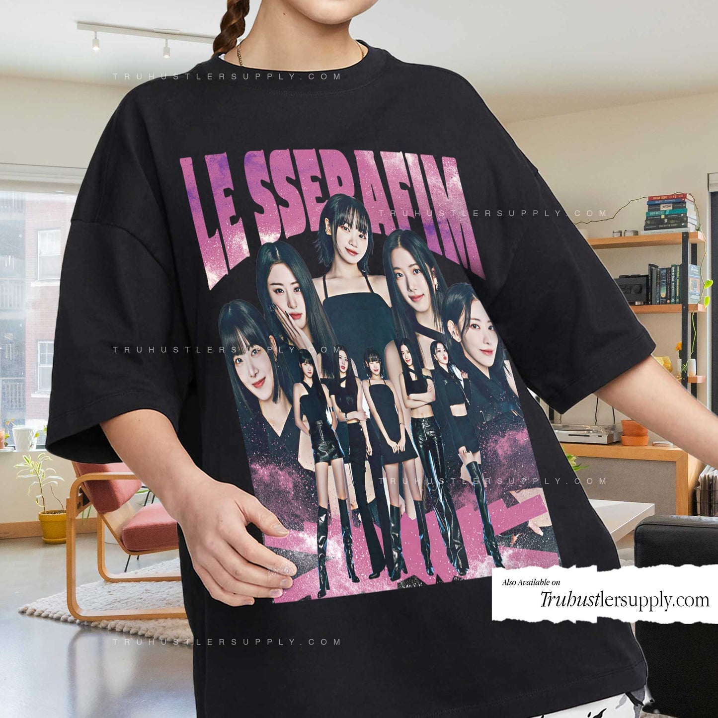 Le Sserafim Bootleg Graphic T-Shirt