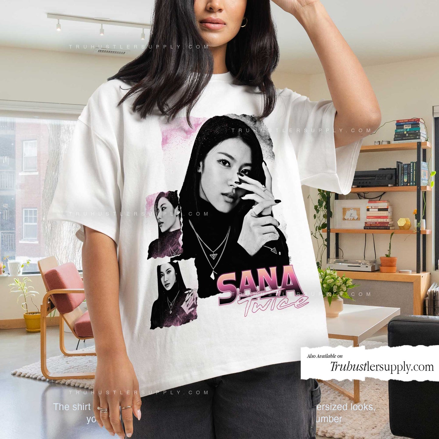 Sana Twice Bootleg Graphic T Shirt