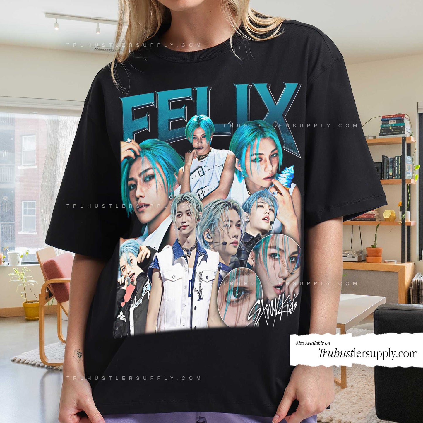 Felix SKZ Bootleg Graphic T Shirt