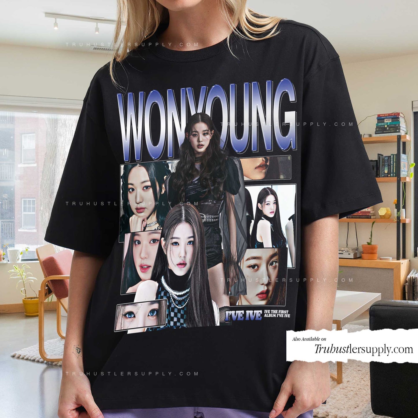 Wonyoung IVE Bootleg Graphic T Shirt