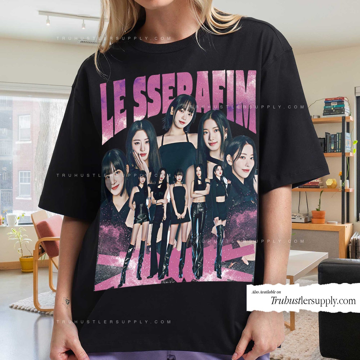 Le Sserafim Bootleg Graphic T-Shirt