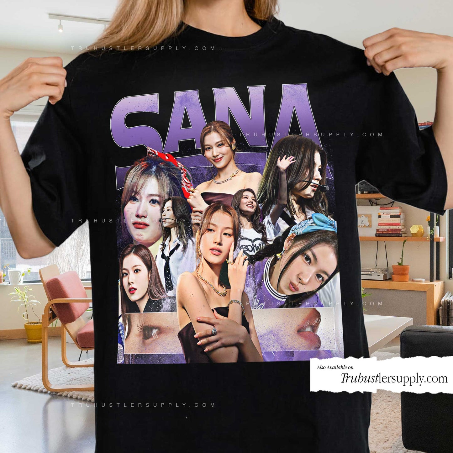 Sana Twice Bootleg Graphic T Shirt