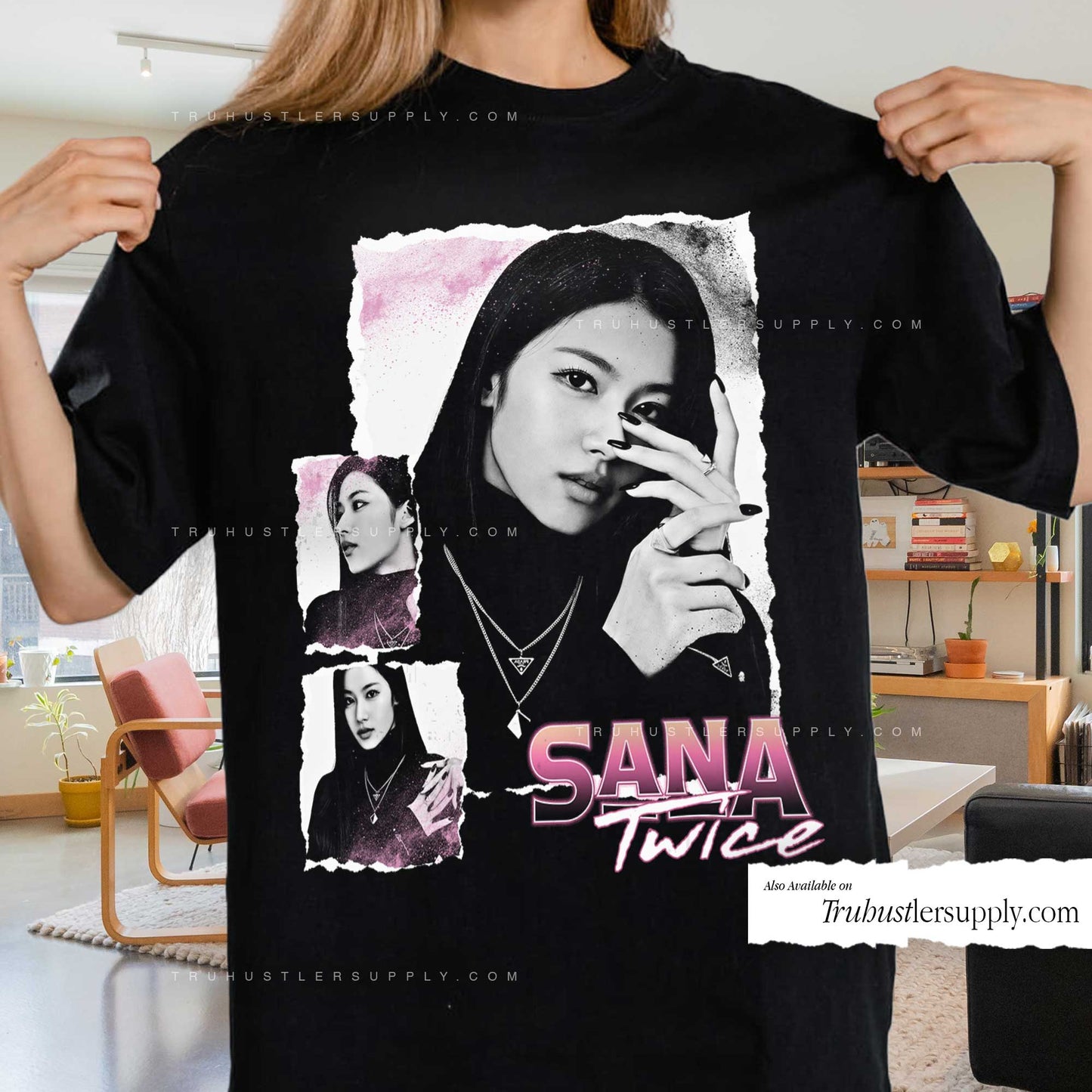 Sana Twice Bootleg Graphic T Shirt