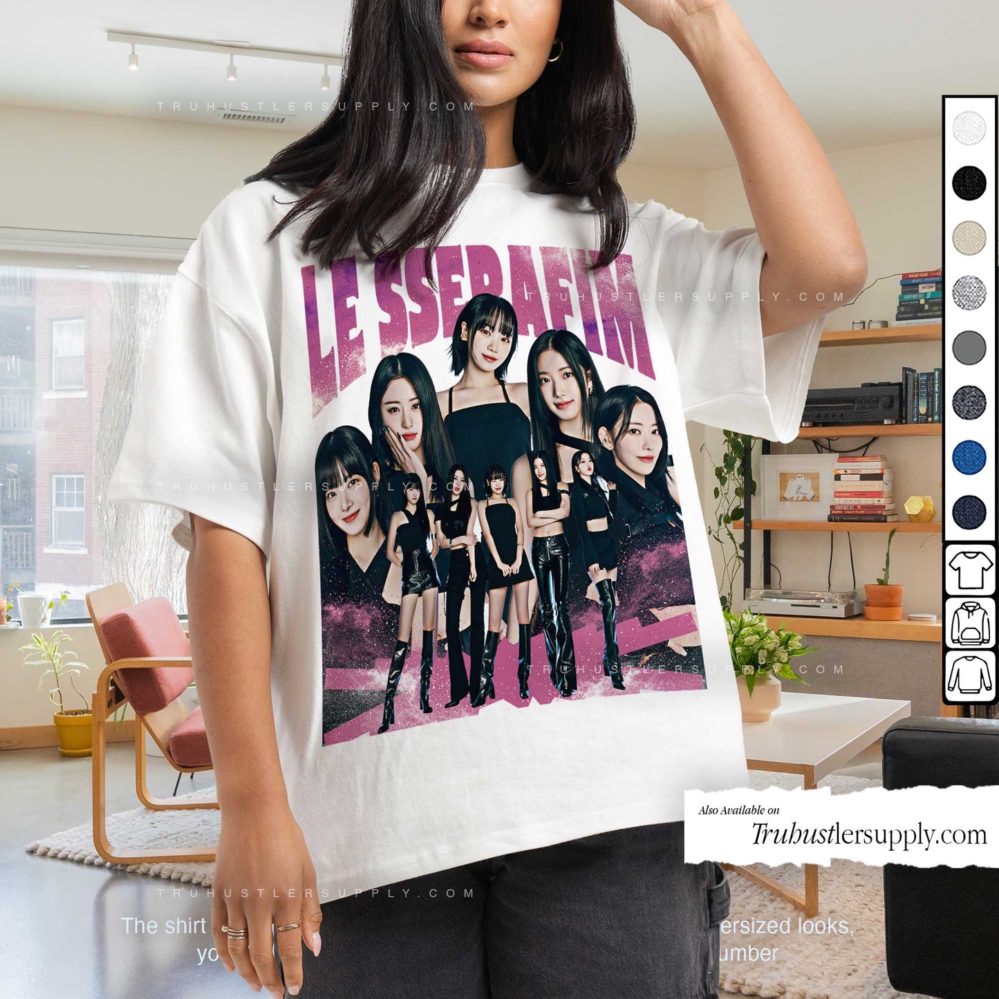 Le Sserafim Bootleg Graphic T-Shirt