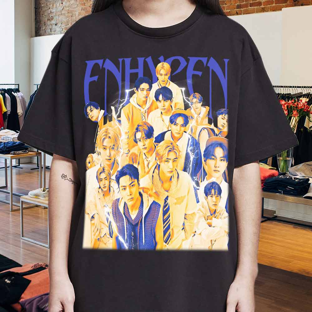 Vintage Enhypen Aesthetic Graphic Tshirt