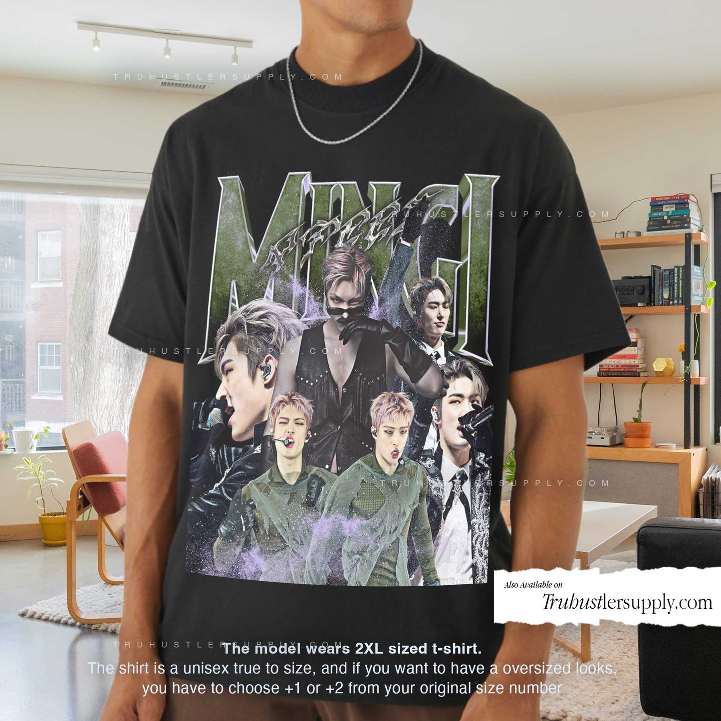 Mingi Ateez Bootleg Graphic T-Shirt