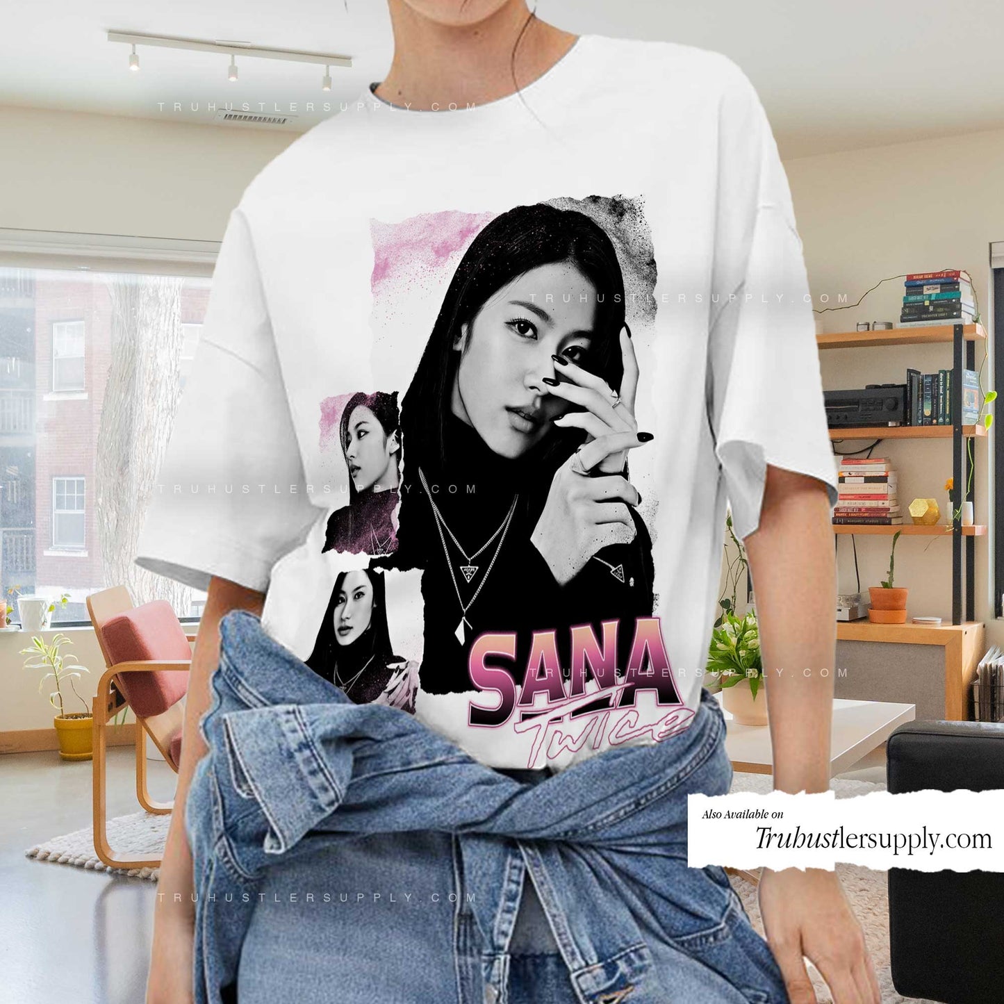 Sana Twice Bootleg Graphic T Shirt
