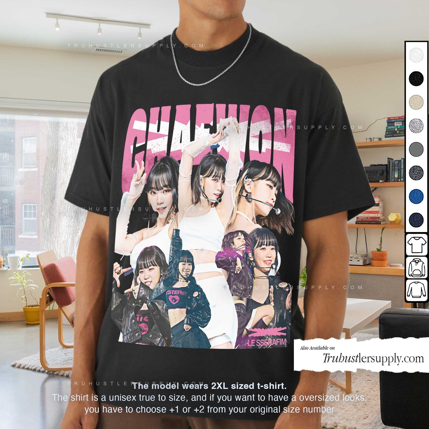 Chaewon Le Sserafim Bootleg Graphic T-Shirt