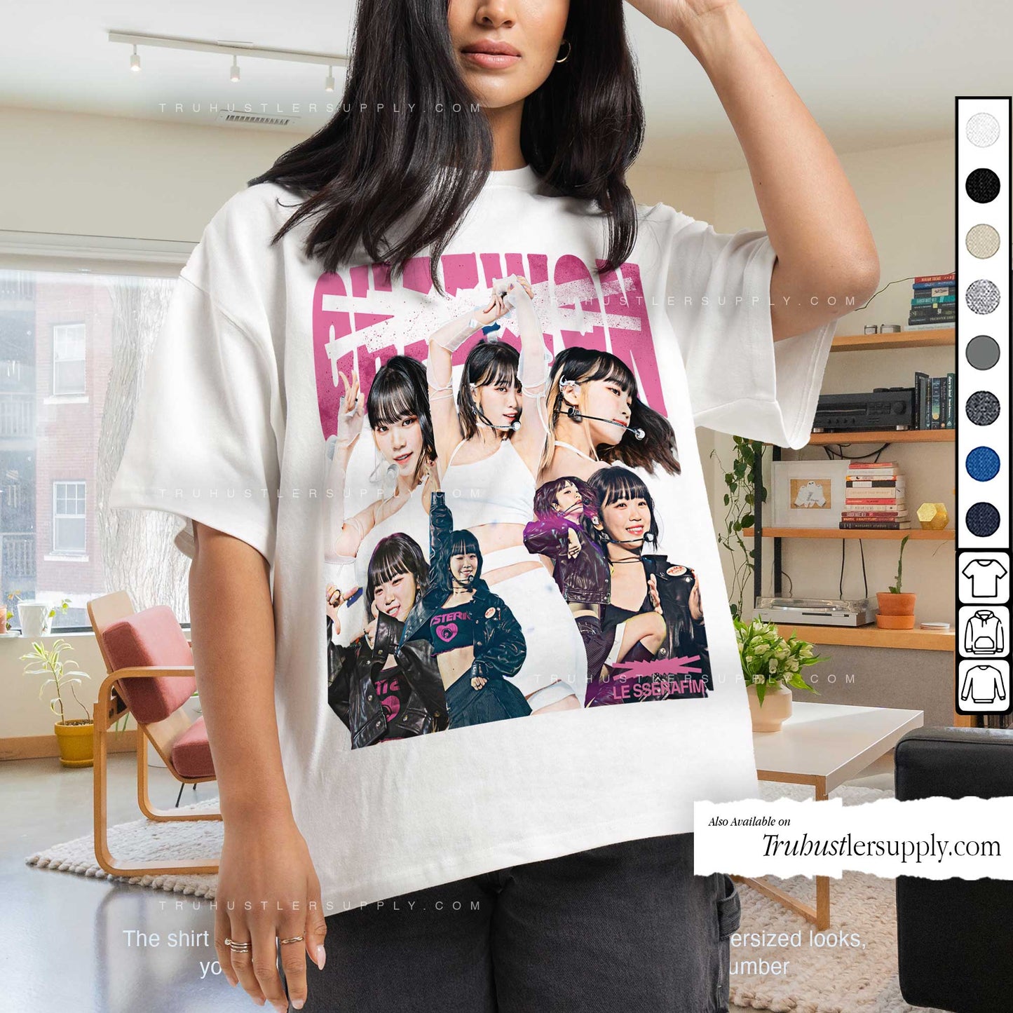 Chaewon Le Sserafim Bootleg Graphic T-Shirt