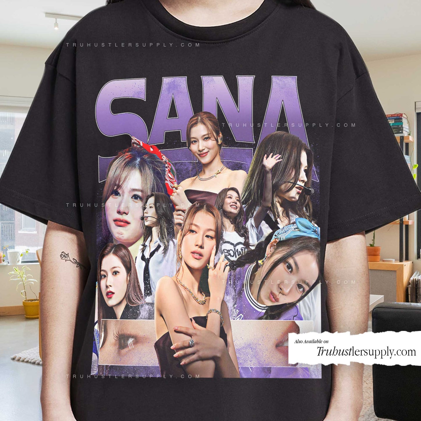 Sana Twice Bootleg Graphic T Shirt
