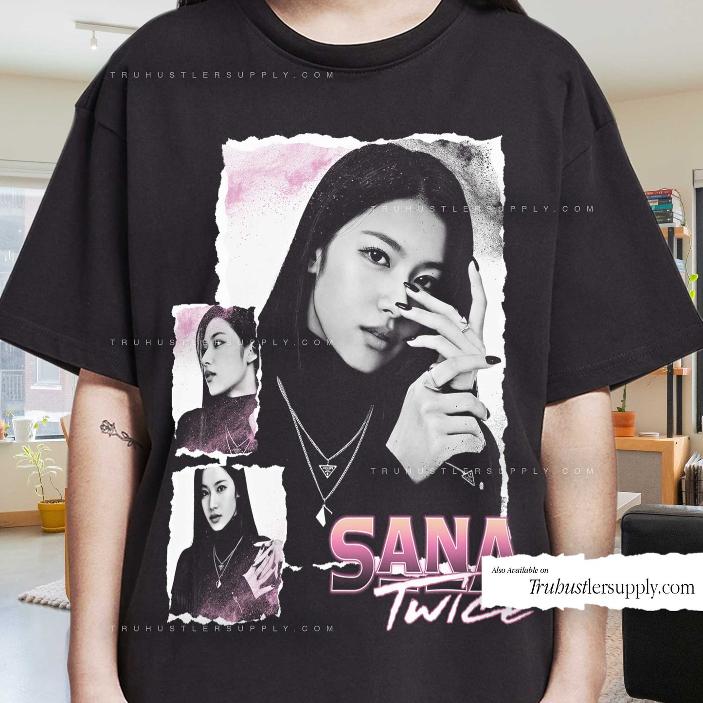 Sana Twice Bootleg Graphic T Shirt