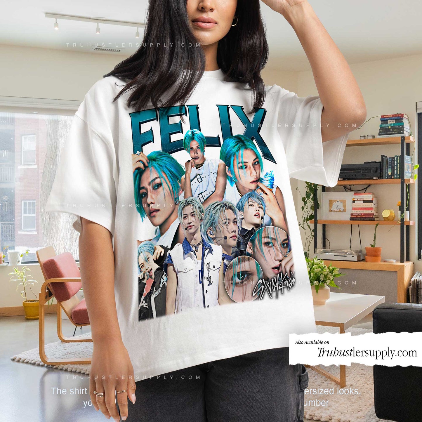 Felix SKZ Bootleg Graphic T Shirt