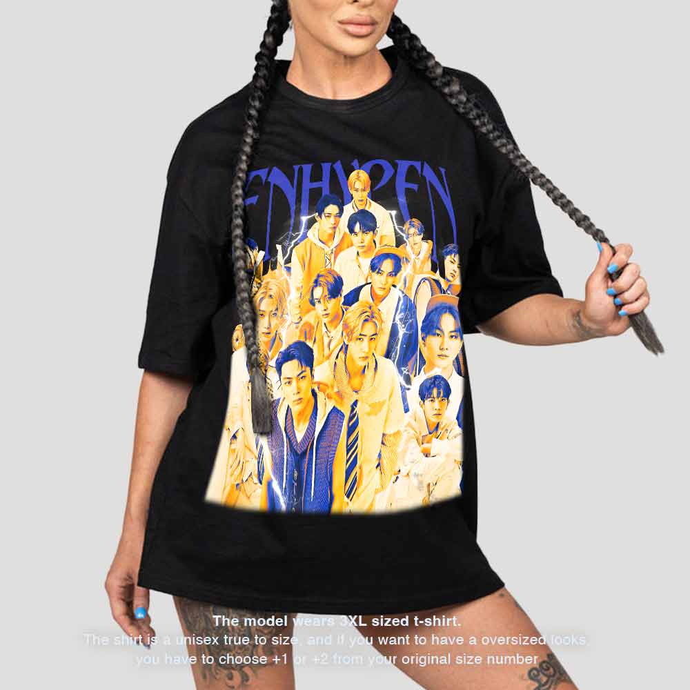 Vintage Enhypen Aesthetic Graphic Tshirt