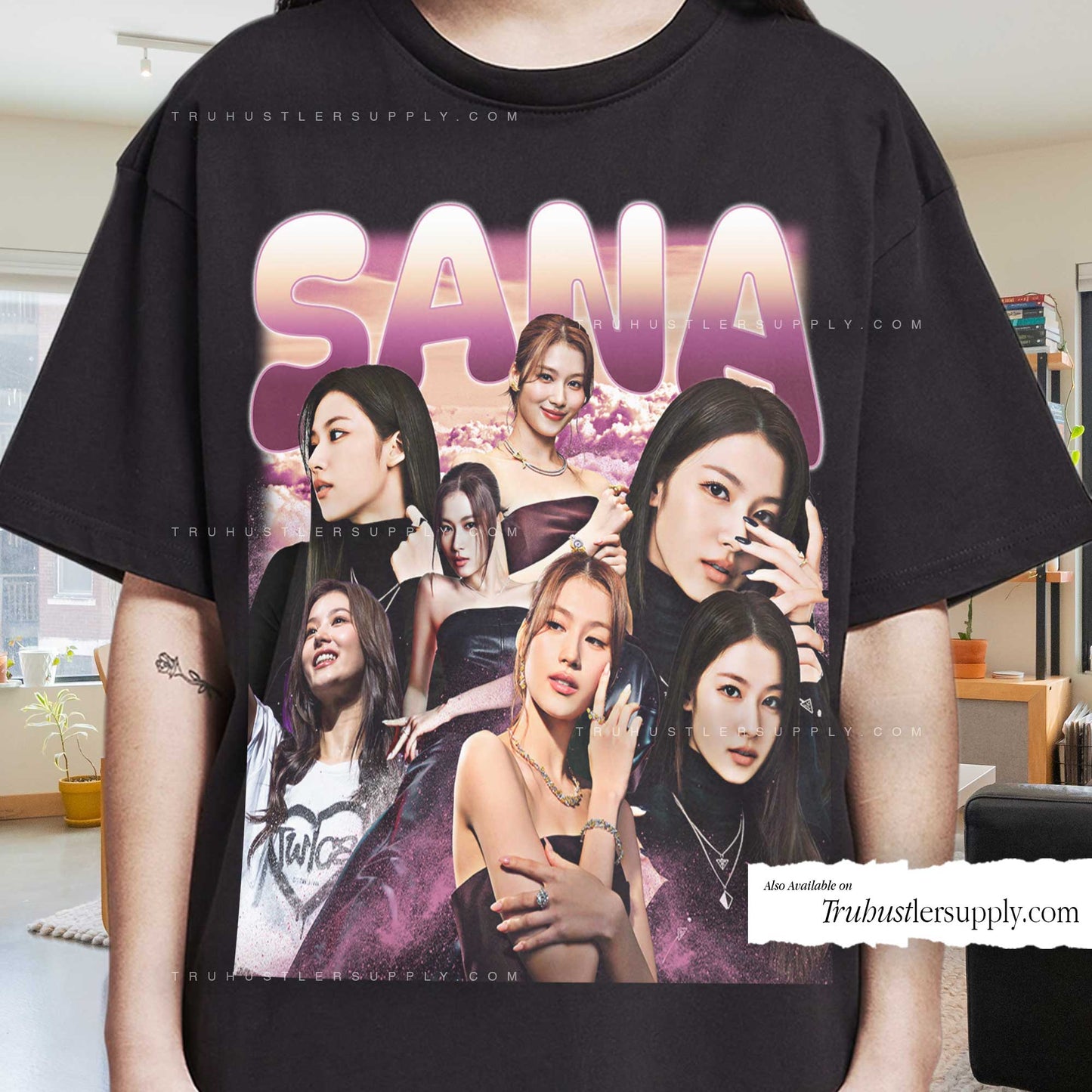 Sana Twice Bootleg Graphic T Shirt