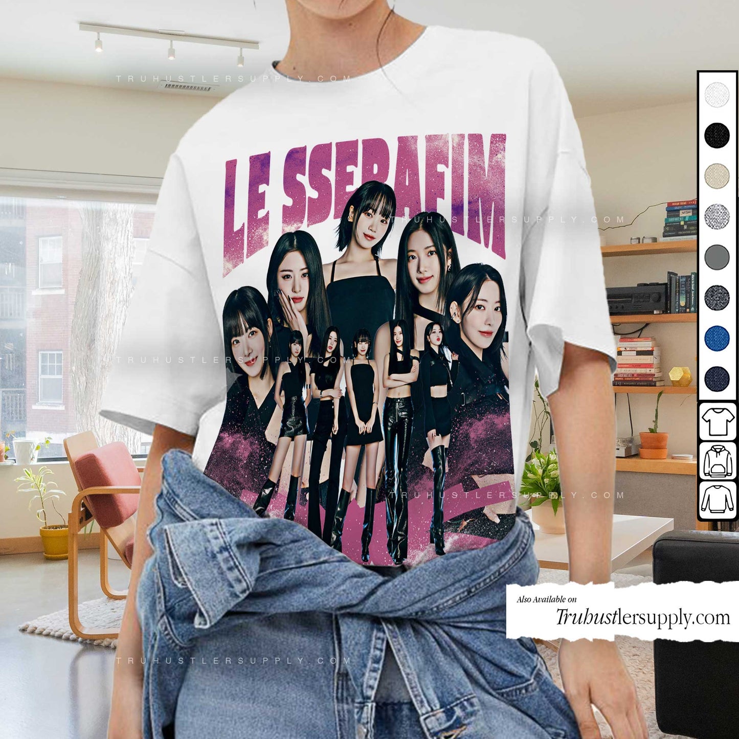 Le Sserafim Bootleg Graphic T-Shirt
