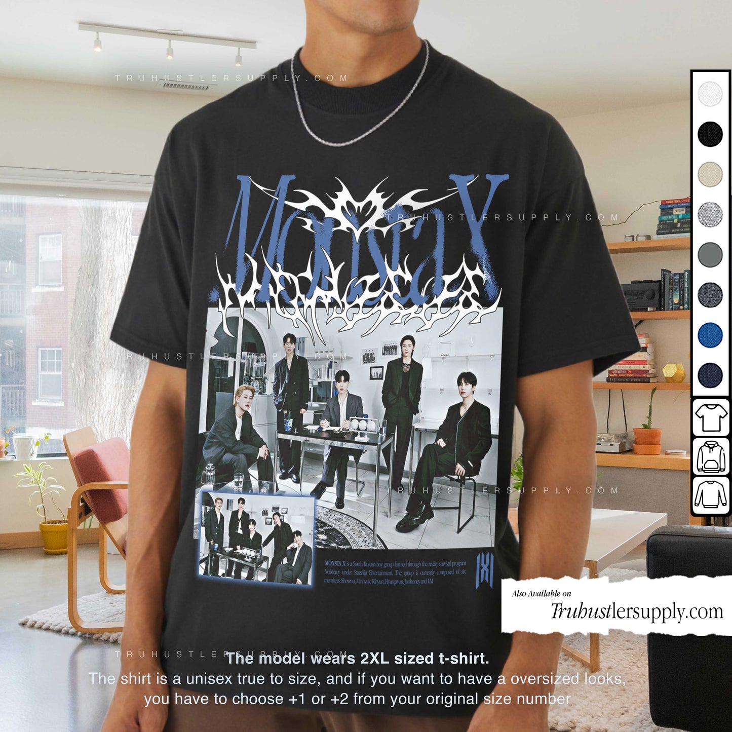 Monsta X Y2K Graphic T Shirt