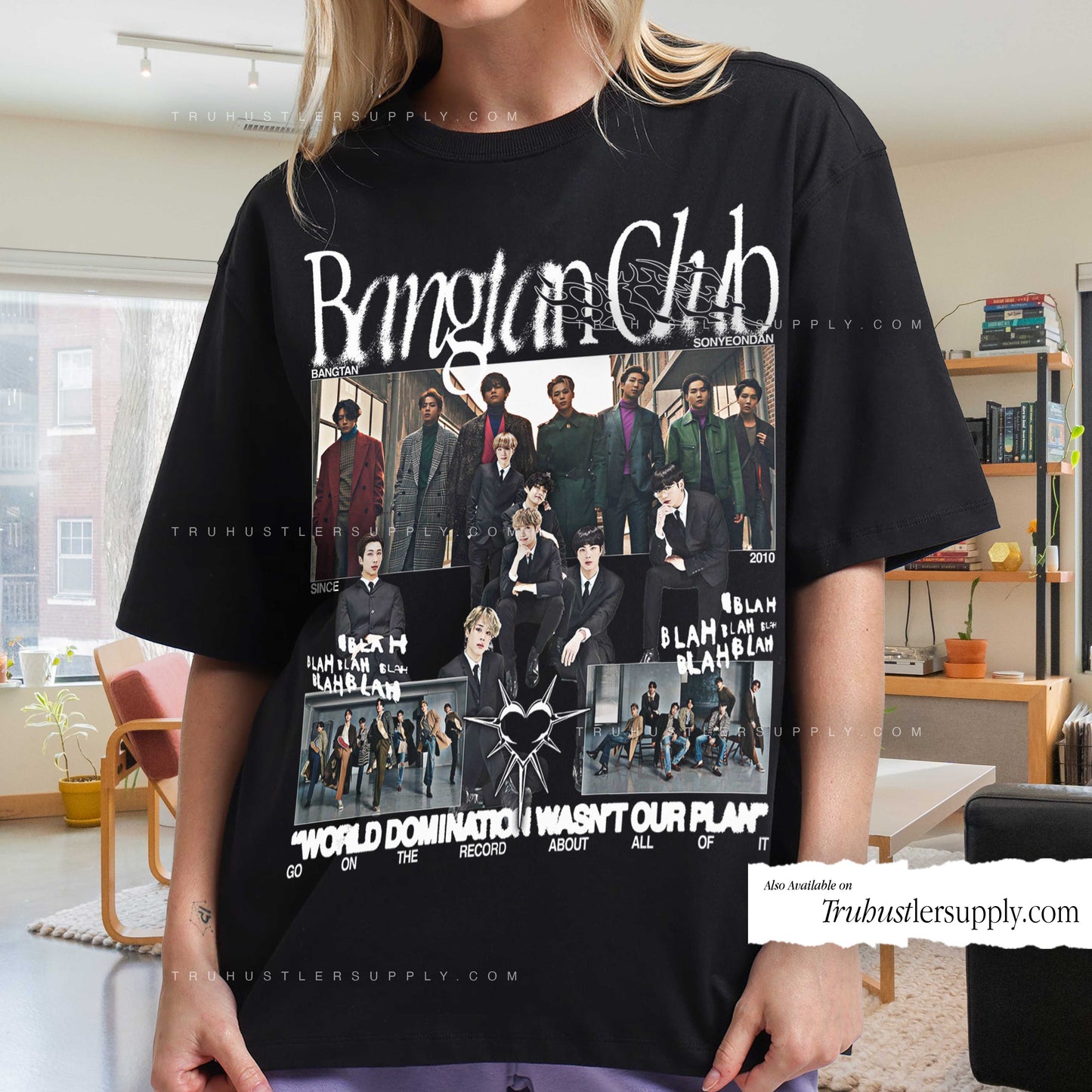 Bangtan Club BTS Y2K Graphic T Shirt