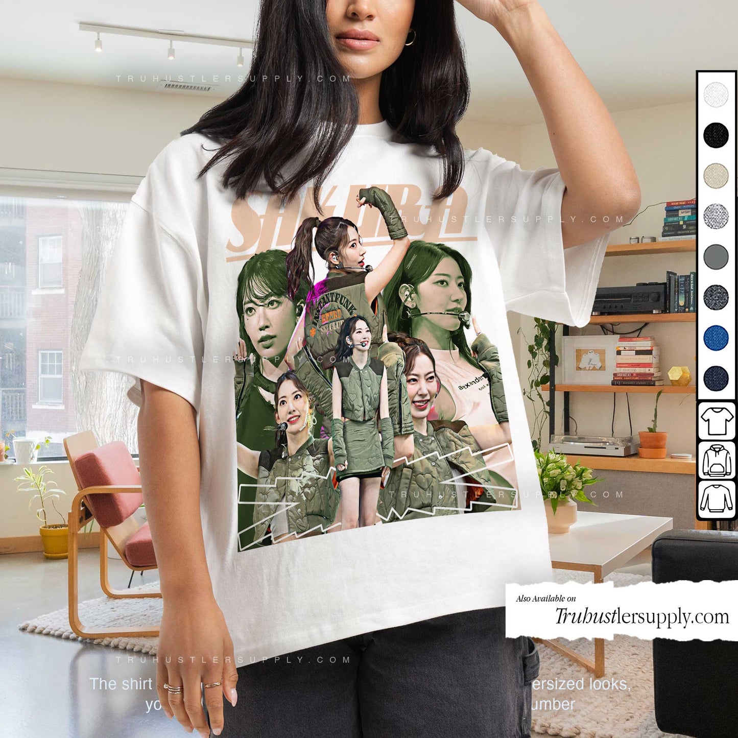 Sakura Le Sserafim Bootleg Graphic T-Shirt