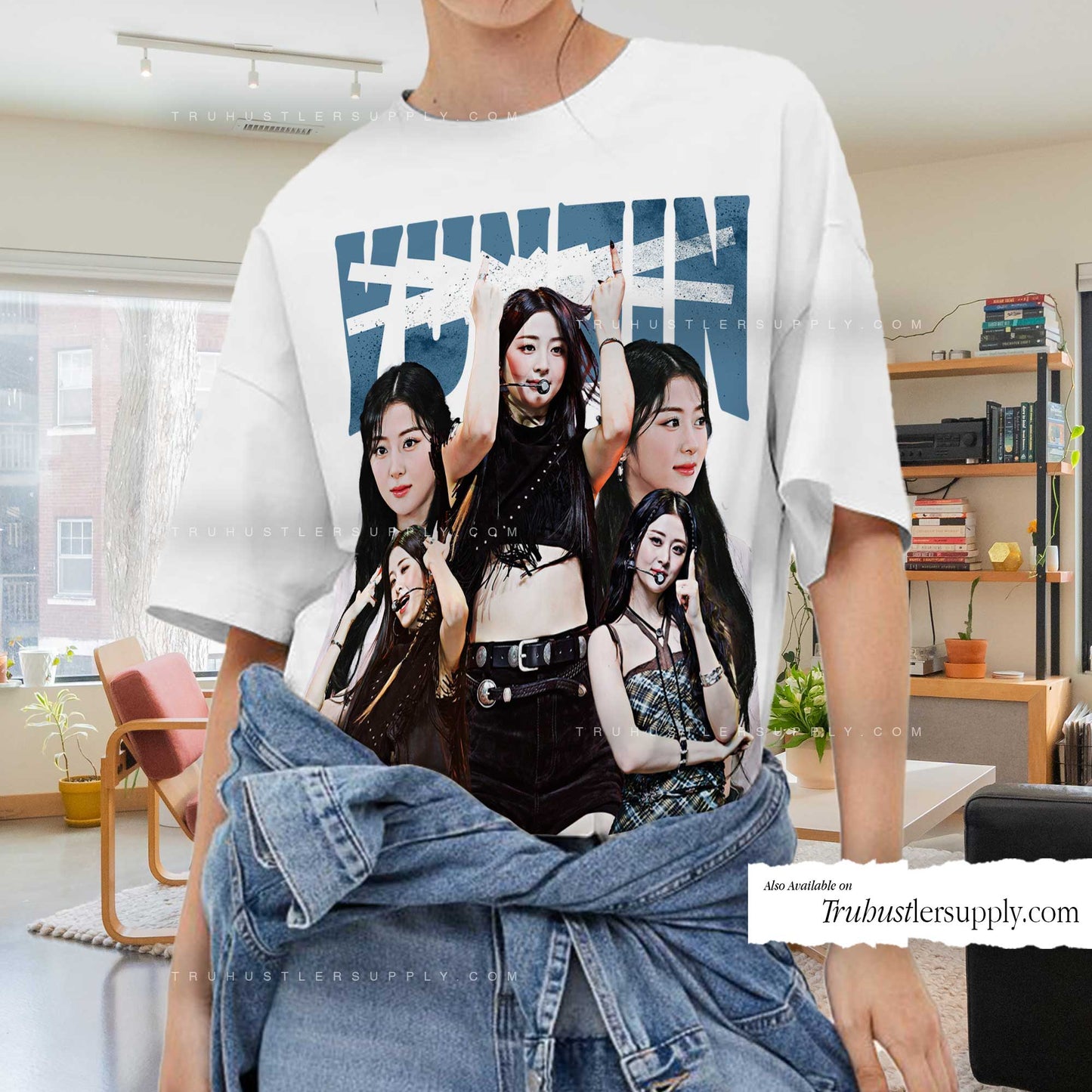 Yunjin Le Sserafim Bootleg Graphic T-Shirt