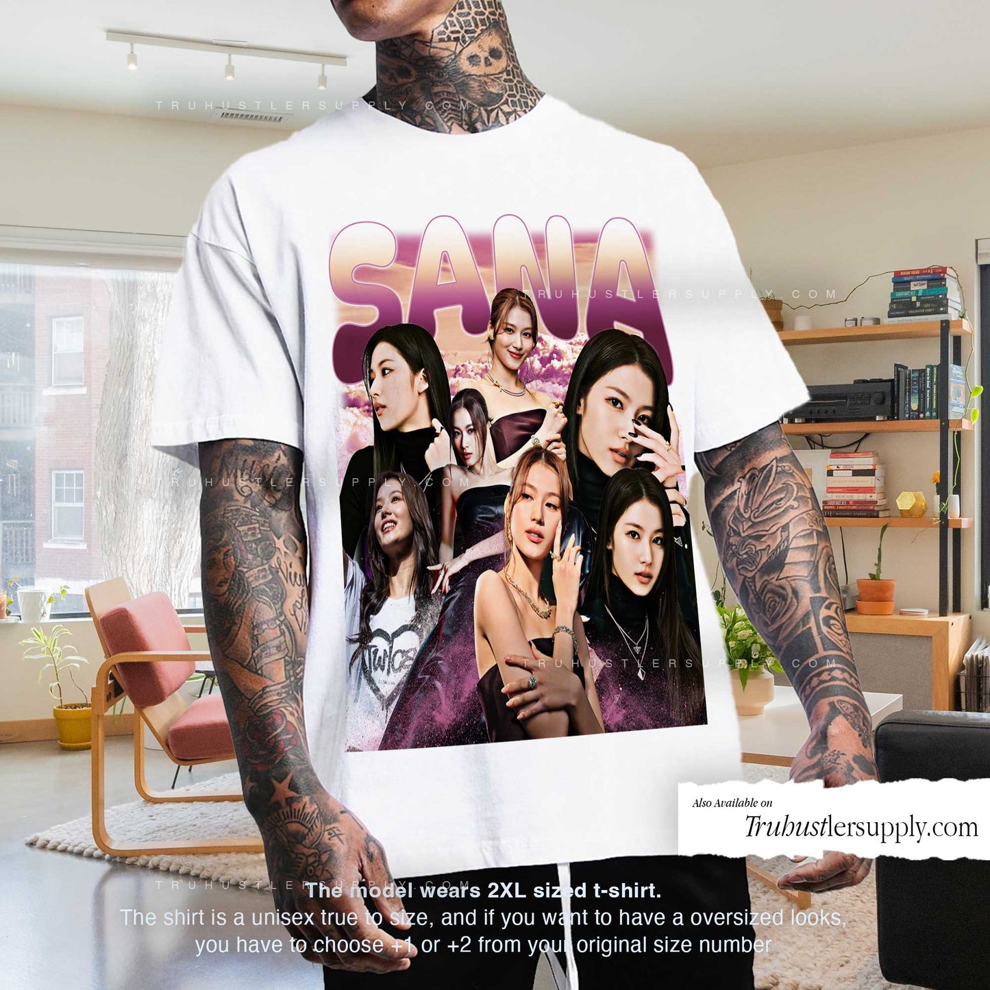Sana Twice Bootleg Graphic T Shirt