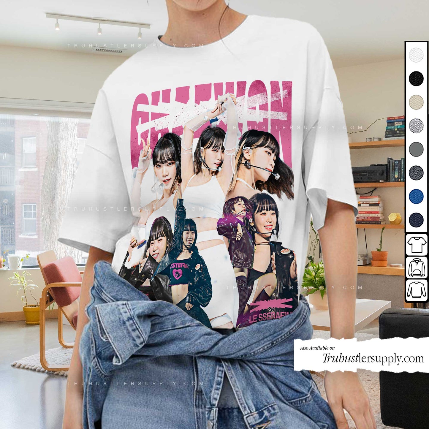 Chaewon Le Sserafim Bootleg Graphic T-Shirt