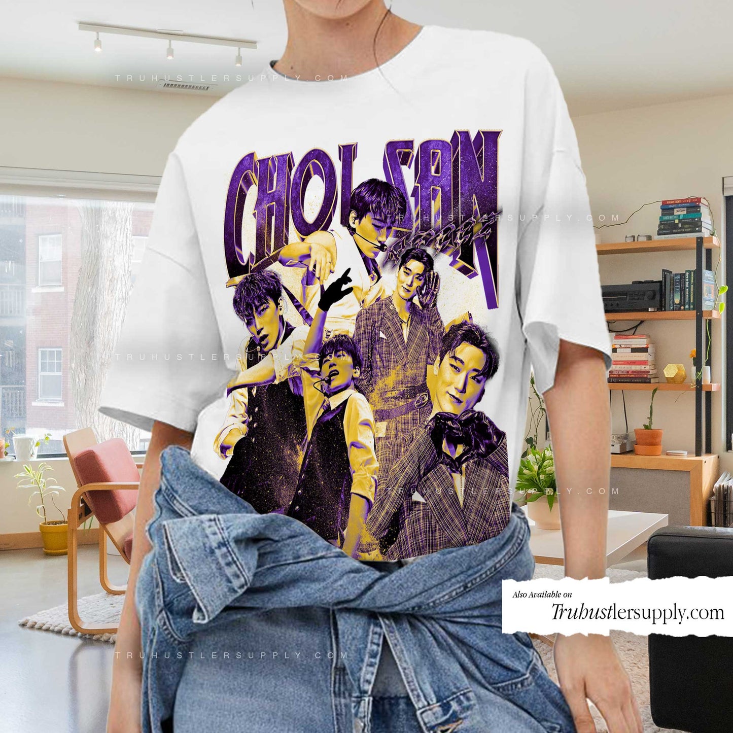 Choi San Ateez Bootleg Graphic T-Shirt