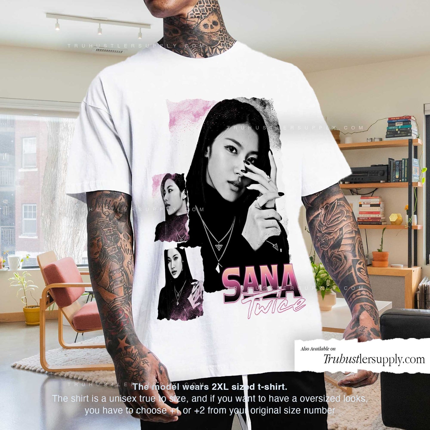 Sana Twice Bootleg Graphic T Shirt