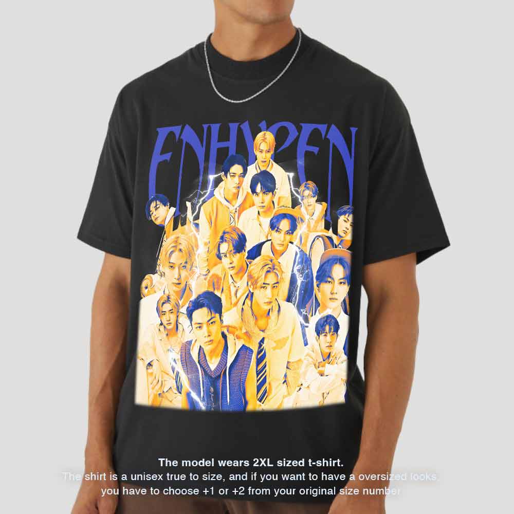 Vintage Enhypen Aesthetic Graphic Tshirt