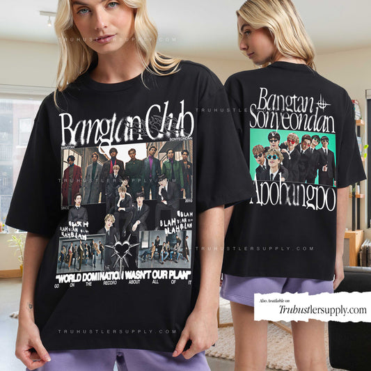 Bangtan Club BTS Y2K Graphic T Shirt