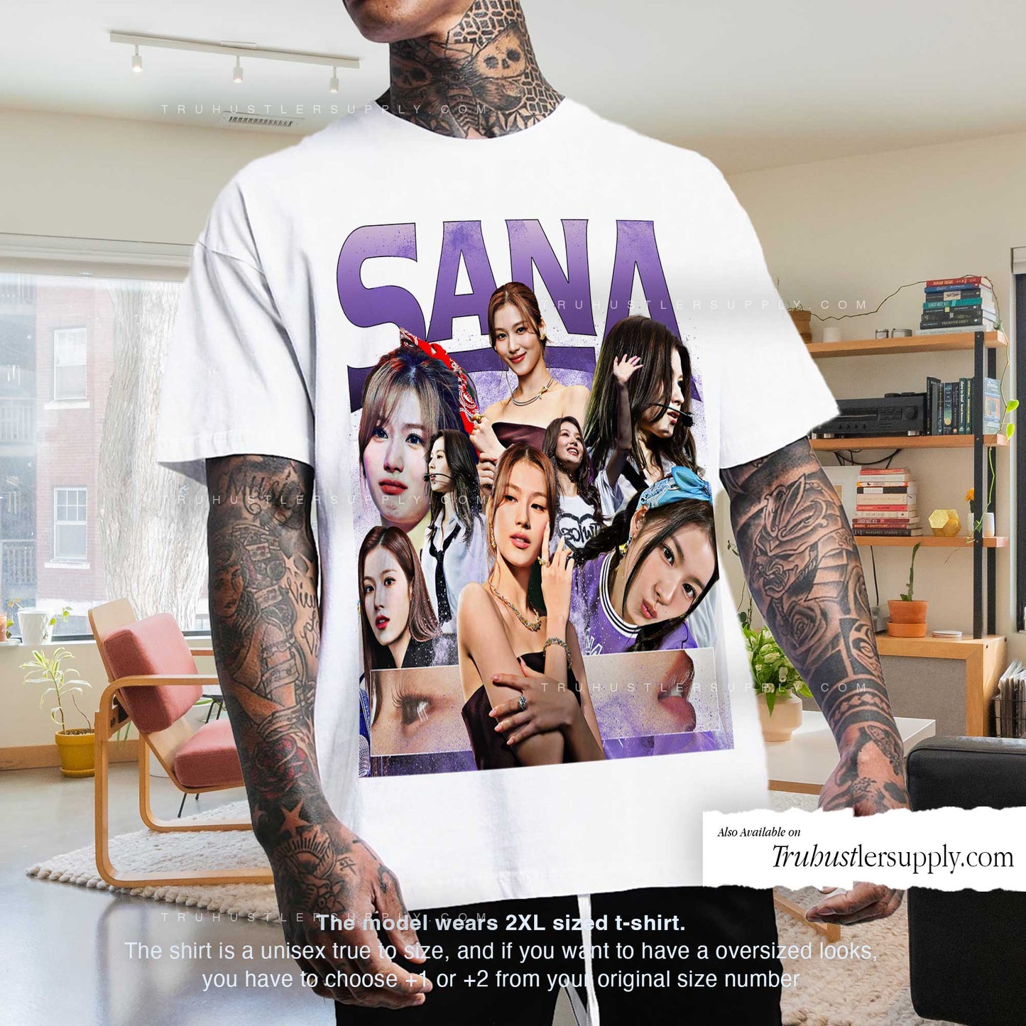 Sana Twice Bootleg Graphic T Shirt