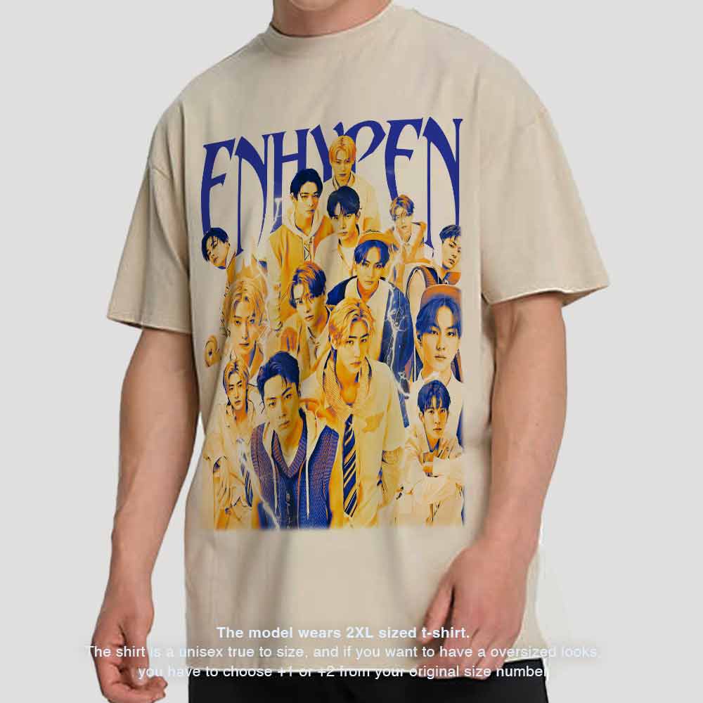 Vintage Enhypen Aesthetic Graphic Tshirt