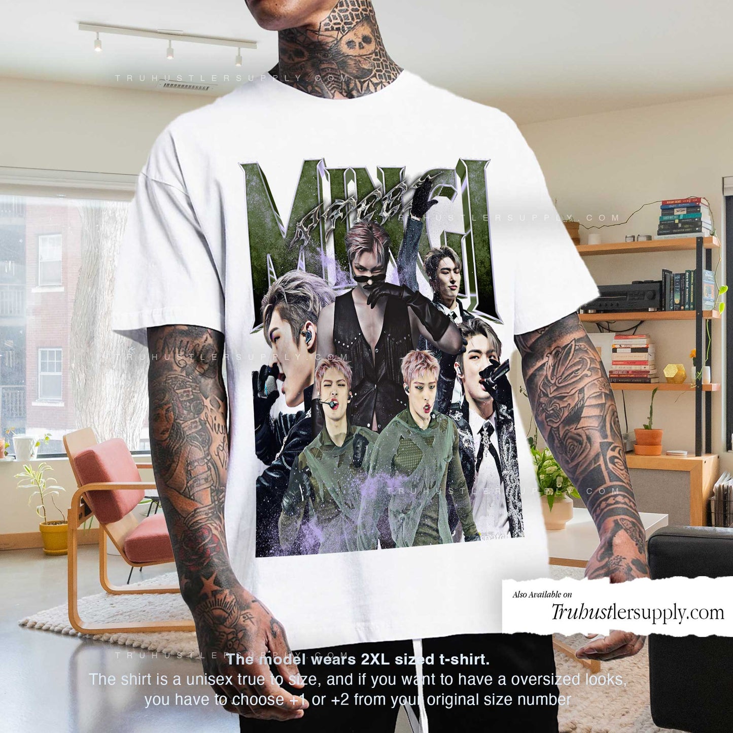 Mingi Ateez Bootleg Graphic T-Shirt