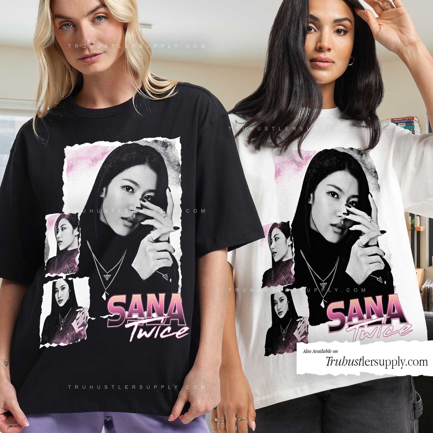 Sana Twice Bootleg Graphic T Shirt
