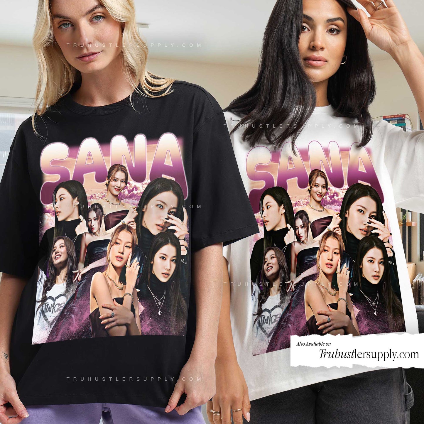 Sana Twice Bootleg Graphic T Shirt