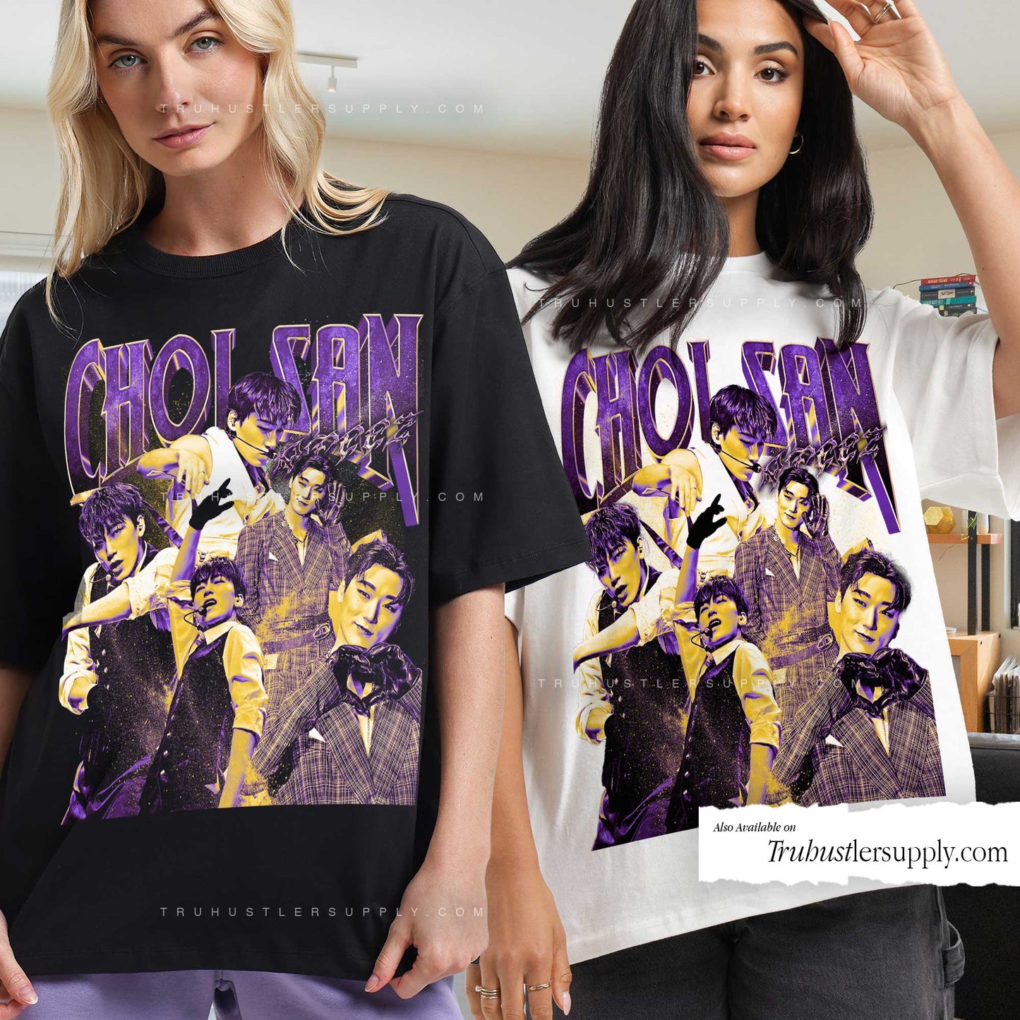 Choi San Ateez Bootleg Graphic T-Shirt