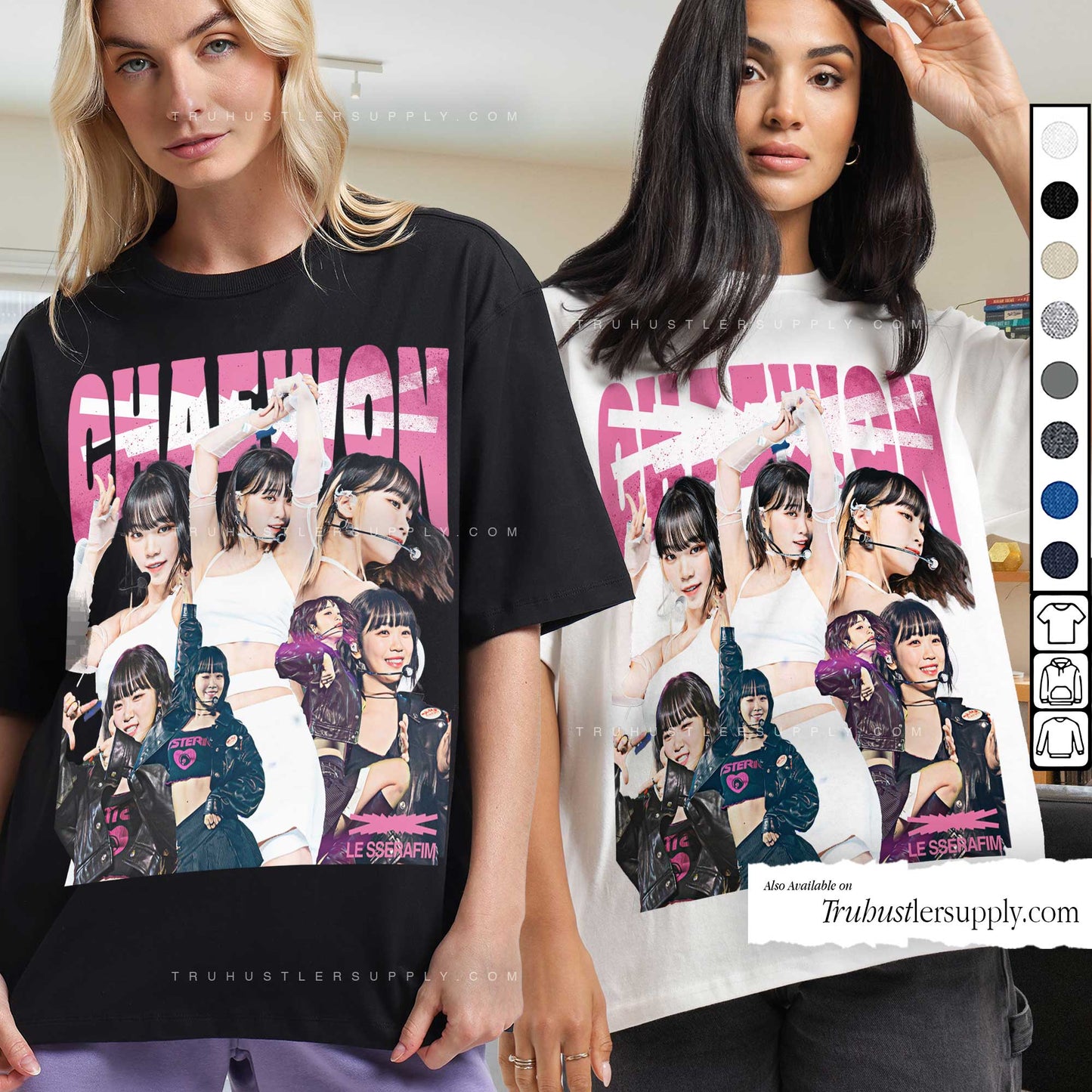 Chaewon Le Sserafim Bootleg Graphic T-Shirt