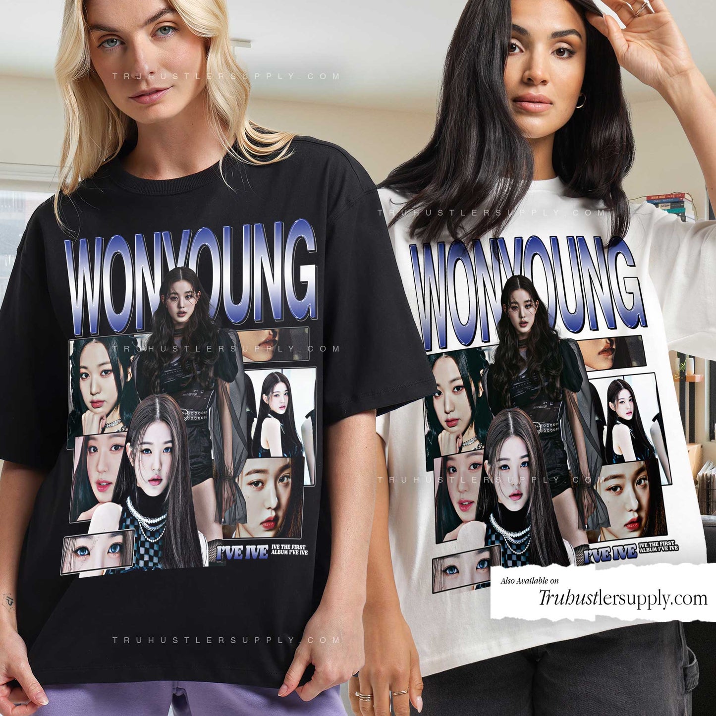 Wonyoung IVE Bootleg Graphic T Shirt