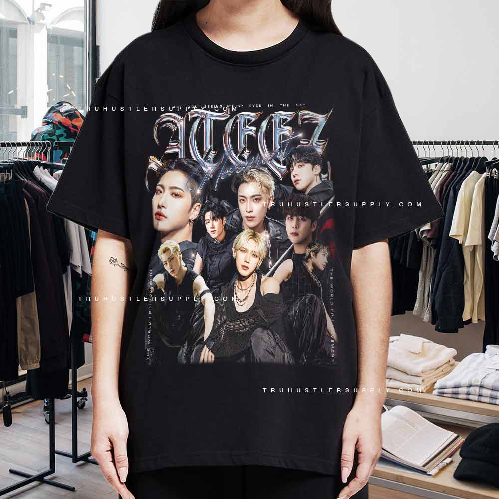 Vintage Ateez The World EP.1: Movement Graphic 90s Tshirt