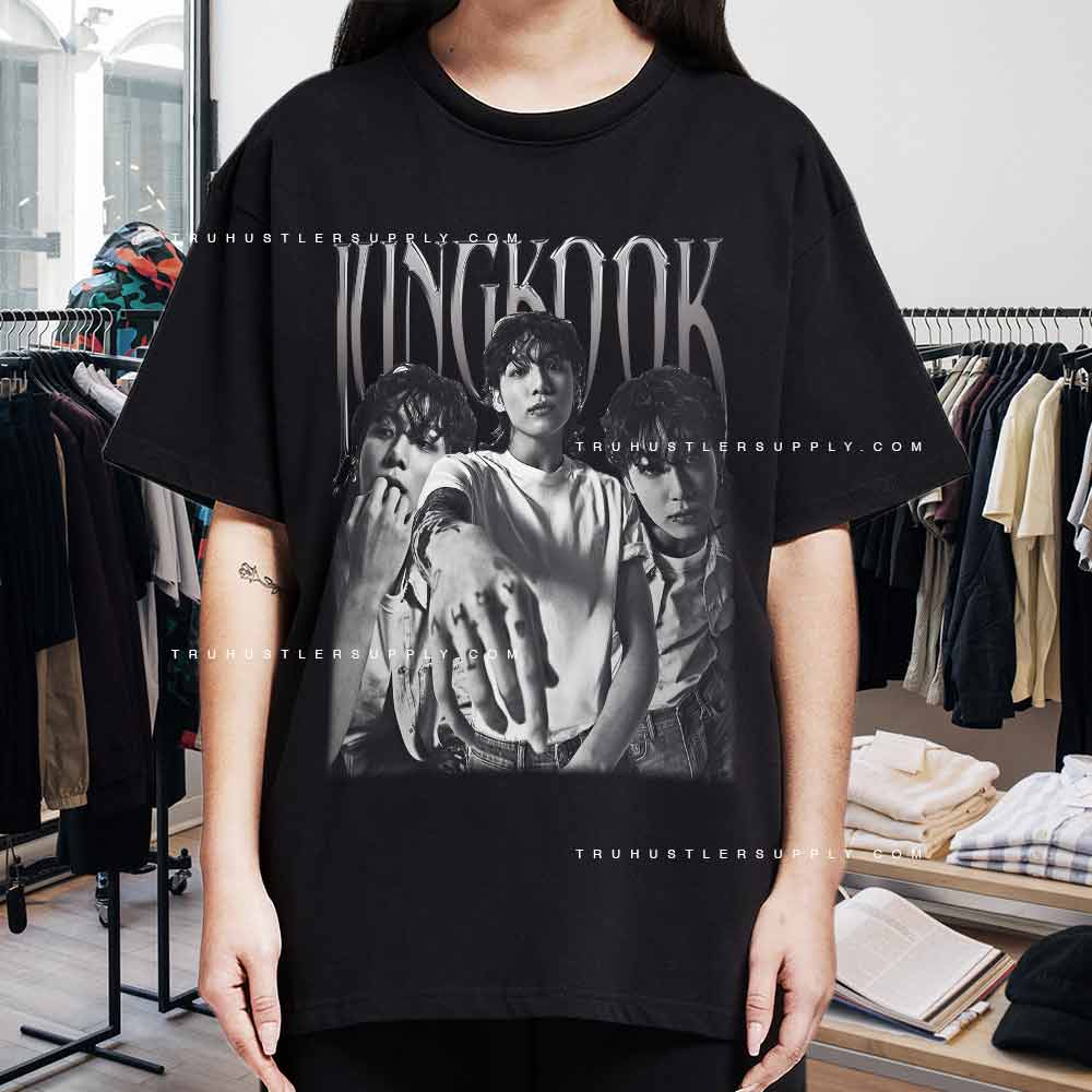 Jungkook Showing Army Tatto Tshirt